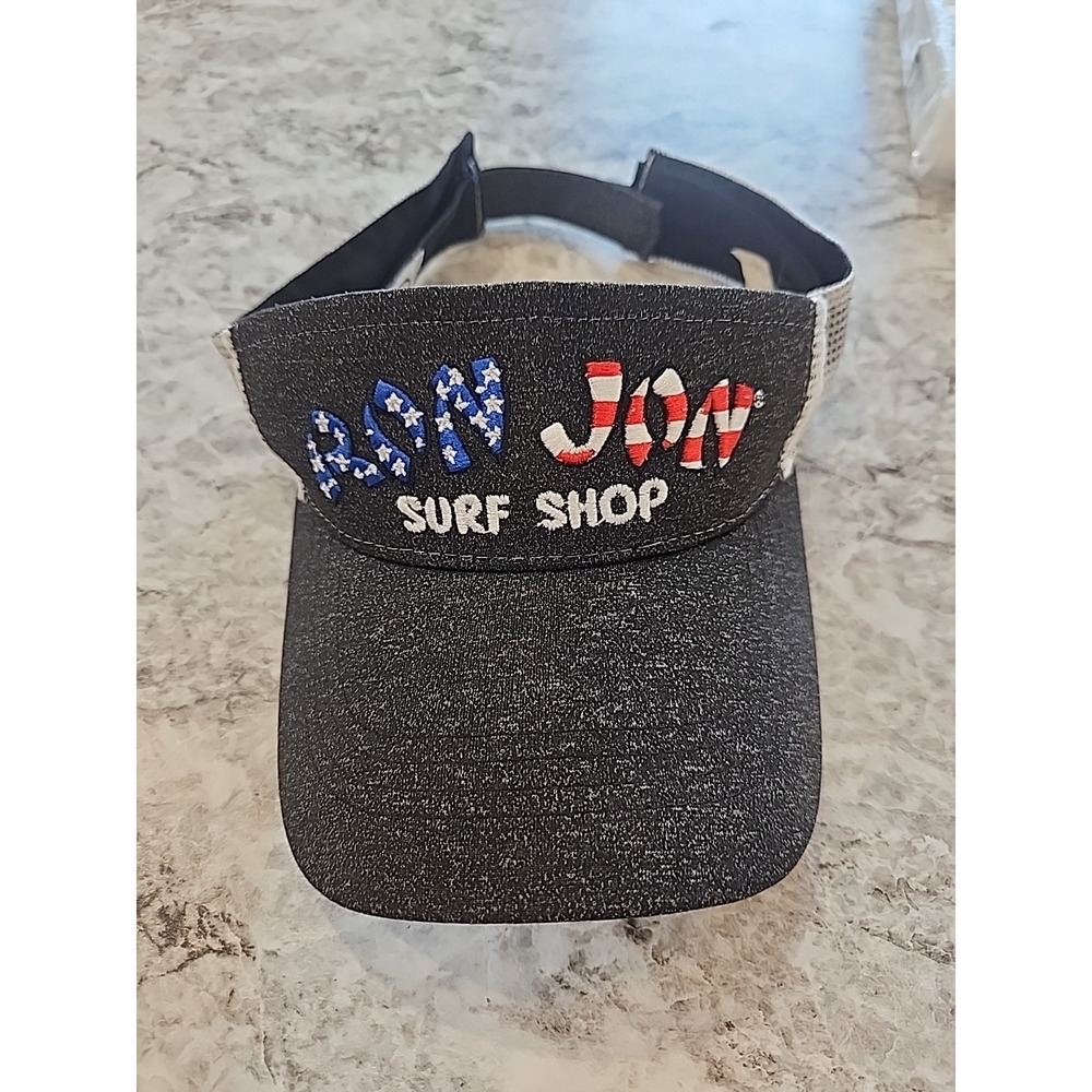 RON JON SURF SHOP USA FLAG VISOR -‎ Strapback Adjustable